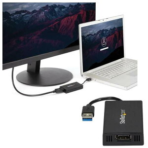 StarTech.com USB 3.0ڑ4KΉDisplayPortOtOtBbNA_v^ DisplayLinkF Ultra HDΉ 1x USB 3.0 ^CvA(IX) - 1x fBXvC|[g(X) USB32DP4K