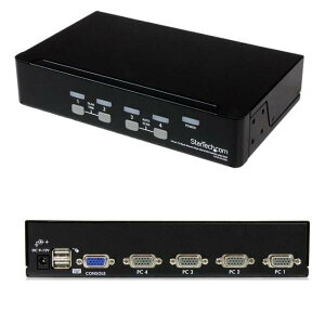 StarTech.com 1UbN}EgΉ 4|[g VOVGAfBXvCΉUSBڑKVMXCb`(PCp\RCPUؑ֊) OSD(IXN[EfBXvC)@\ SV431DUSBU