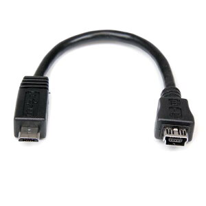 StarTech.com 15cm Micro USB - Mini USB ϊA_v^P[u }CNUSB(IX) - ~jUSB(X) UUSBMUSBMF6