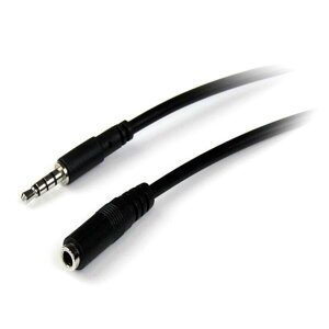 StarTech.com 1m 3.5? 4�ɃX�e���I�~�j�v���O(TRRS) �w�b�h�z�������P�[�u�� 3.5? 4�ɃX�e���I�~�j�W���b�N(���X) - 3.5? 4�ɃX�e���I�~�j�v���O(�I�X) MUHSMF1M