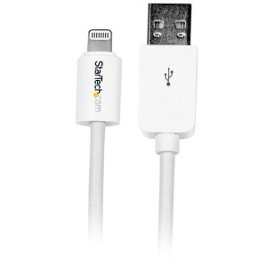 StarTech.com 3m iPhone/ iPod/ iPadΉApple Lightning - USB P[u zCg Apple MFiF؎擾 CgjO 8s(IX)-USB A(IX) [d pP[u USBLT3MW