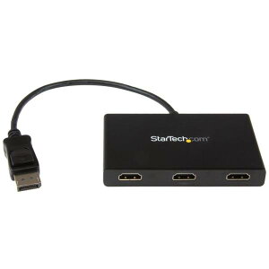 StarTech.com 3|[gMSTnu DisplayPort - 3x HDMI }`j^[Xvb^ fBXvC|[g(IX) - 3x HDMI(X) 4KΉ WindowŝݑΉ MSTDP123HD