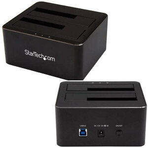 StarTech.com N[hSATA3.0ΉHDD/SSDhbLOXe[V 2x 2.5/3.5C`hCuΉ USB 3.0ڑ SDOCK2U33V