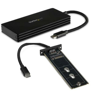 StarTech.com USB Type-CڑM.2 SATA SSDP[X {̈̌^P[u USB 3.1(10Gbps) M.2 NVMe SSDΉ SM21BMU31CI3
