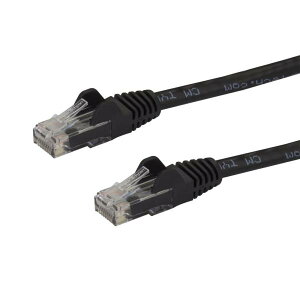 StarTech.com �J�e�S���[6 LAN�P�[�u�� 1.5m �c���܂�h�~RJ45�R�l�N�^ �u���b�N CAT6�M�K�r�b�g�C�[�T�l�b�g�P�[�u�� 24AWG N6PATC150CMBK