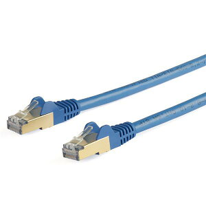 StarTech.com �J�e�S��6a LAN�P�[�u�� 5m �u���[ �c���܂�h�~RJ45�R�l�N�^ CAT6a�C�[�T�l�b�g�P�[�u�� 6ASPAT5MBL