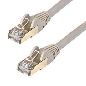 StarTech.com �J�e�S���[6A LAN�P�[�u��/3m/�O���[/Cat6a STP�P�[�u��/�c���܂�h�~RJ45�R�l�N�^ 6ASPAT3MGR