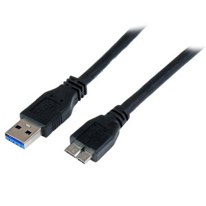 StarTech.com IF�F��SuperSpeed USB 3.0�P�[�u��(A-Micro-B)1m �I�X/�I�X USB3CAUB1M