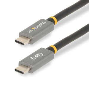StarTech.com USB4�P�[�u��/1m/40Gbps/Type-C/100W 5A Power Delivery/8K120Hz/DP Alt���[�h/�I�X�E�I�X/USB-IF/Thunderbolt 4/3/USB 3.2�݊�/RoHS����/�����[�d CC1M-40G-USB-CABLE
