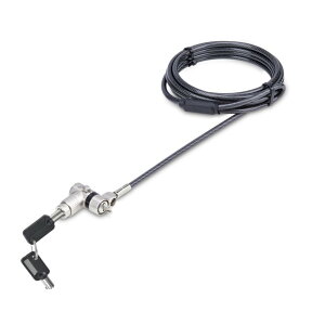 StarTech.com �Z�L�����e�B�[���C���[���b�N/2m/�V�����_�[��/25�Z�b�g ����L�[4�{�t��/�W���ANoble Wedge�ANano Saver�X���b�g�Ή�/����΍� PC �p�\�R�����b�N �P�[�u�� UNIVKA25-LAPTOP-LOCK