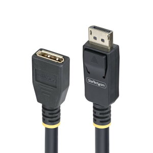 StarTech.com DisplayPort 1.4�����P�[�u��/3m/8K60Hz 4K144Hz/32.4Gbps HBR2/�����h�~/�I�X-���X/32ch�I�[�f�B�I/�u���b�N/���j�^�[�P�[�u�� 10F-DP14-EXTEND-CBL