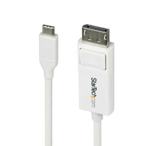 StarTech.com USB-C-DisplayPort 1.2�ϊ��P�[�u��/2m/4K60Hz/�o����/Thunderbolt�݊�/Apple MacBook Pro/Air M1 M2 M3 M4�AMac Mini/Studio/�z���C�g/�f�B�X�v���C �R���o�[�^�[ CDP2DP2MBW