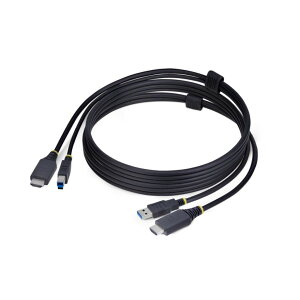 StarTech.com KVM�P�[�u��/1.8m/HDMI & USB 3.0 Type-A-Type-B 5Gbps/4K60Hz/PC �p�\�R�������ؑ֊�p�P�[�u�� HU1226-KVM-CABLE