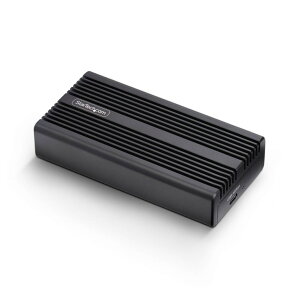 StarTech.com M.2 SATA SSD�O�t���P�[�X/USB4�ڑ�/40Gbps/NVMe PCIe/B+M/M Key/�A���~�j�E���q�[�g�V���N����/USB-C Thunderbolt�Ή� 1USB4-NVME-ENCLOSURE