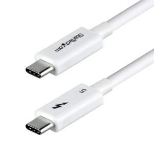 StarTech.com Thunderbolt 5�P�[�u��/80cm/8K60Hz/80Gbps �ő�120Gbps/240W PD/Thunderbolt�K�i����/USB-C/4�݊�/�z���C�g/�����f�[�^�]�� �}���[�d TBLT5MM80CM240WWH