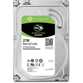 Seagate シーゲイト BarraCuda 3.5インチ 2TB 内蔵ハードディスク HDD 2年保証 SATA 6Gb/s 256MB 7200rpm 日本正規代理店品 ST2000DM008