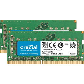 Crucial ノートPC用増設メモリ 64GB(32GBx2枚) DDR4 3200MT/s(PC4-25600) CL22 SODIMM 260pin CT2K32G4SFD832A