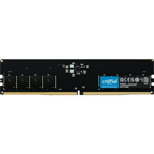 Crucial fXNgbvp݃ 32GB(32GBx1) DDR5 4800MT/s(PC5-38400) CL40 UDIMM 288pin CT32G48C40U5