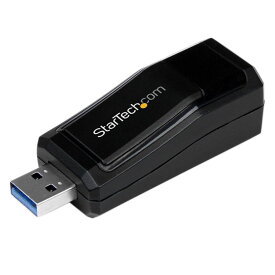 USB 3.0-Gigabit Ethernet LANアダプタ (ブラック) 10/100/1000Mbps NICネットワークアダプタ USB SuperSpeed(オス)-RJ45(メス)有線LANアダプタ USB31000NDS