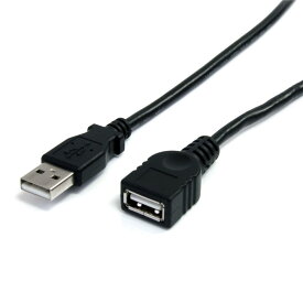 1.8m ブラック USB 2.0延長ケーブル USB A オス - USB A メス High Speed USB 2.0 480Mbps対応 USB 1.1との下位互換性 USBEXTAA6BK