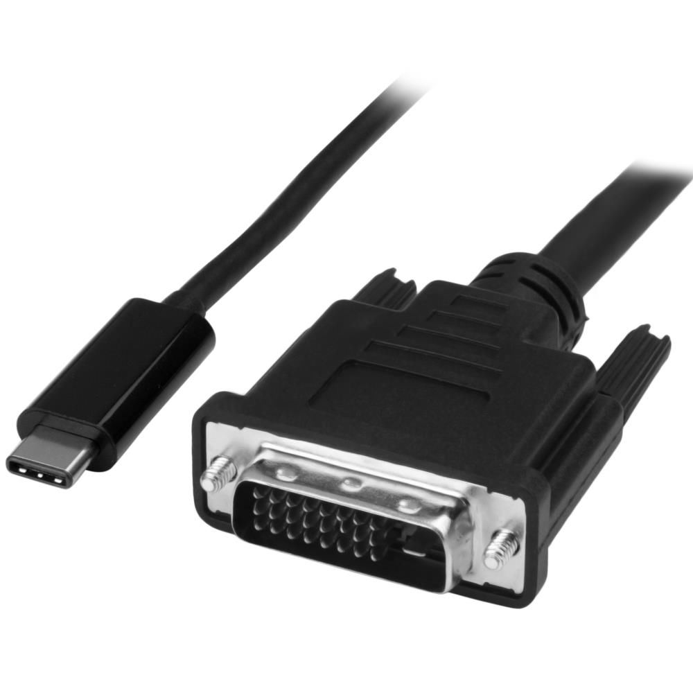 USB-C-DVIディスプレイケーブル 1m ブラック 1920x1200 1080p対応 USB Type-C接続DVIモニタケーブル CDP2DVIMM1MB
