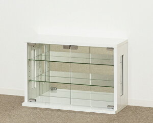 送料無料 卓上コレクションケース 横型 ホワイト フィギュア コレクションラック フィギュアケース ショーケース コンパクト ディスプレイラック おしゃれ