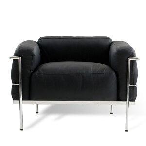 LC3ソファ 1人掛け <ル・ コルビジェ> ソフトクッションタイプ イタリア製総本革 レザー ソファー ひとり掛け 一人掛け 1P おしゃれ 一人用 ロビー エントランス かっこいい ビジネス 高級