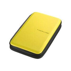 サンワサプライ ブルーレイディスク対応セミハードケース ファスナータイプ 56枚収納 イエロー FCD−WLBD56Y シンプル おしゃれ かっこいい 収納量 大容量 収納力