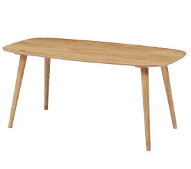 アッシュ無垢材のすっきりとした楕円形ダイニング ienowa/160食堂テーブル コクリコ 食卓テーブル ダイニングテーブル 木製 おしゃれ 高級感