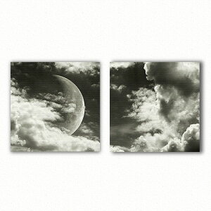 月の写真のインテリアパネルセット Mサイズ(30cm×30cm) ウォールアート 壁掛け おしゃれ 北欧 モダン 新築祝い 開店祝い 結婚祝い お洒落 玄関 寝室 リビング 応接室 ポスター インテリア 内