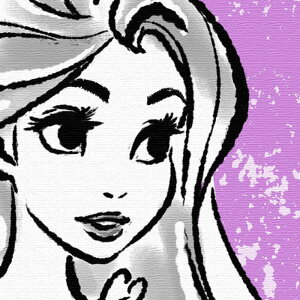 プリンセスシリーズのアートパネル ラプンツェル Sサイズ(15cm×15cm) ウォールアート 壁掛け おしゃれ 北欧 モダン 新築祝い 開店祝い 結婚祝い お洒落 玄関 寝室 リビング 応接室 ポスター