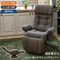 楽天市場】昇降式 リクライニングチェア フット付レバー式 brの通販