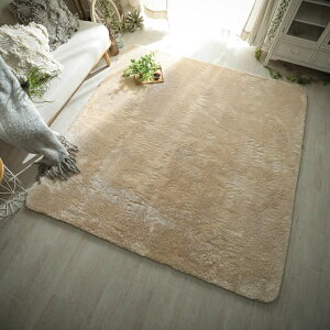 マイクロファイバーラグ アイボリー IV 130x190cm 長方形 ラグマット ラグカーペット 絨毯 じゅうたん センターラグ おしゃれ カジュアル かわいい 1人暮らし 肌触り 手触り 手洗い ホットカー