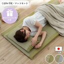 日本製 寝具 い草マット 約70×150cm 枕 約50×30cm マットレス ボリューム 抗菌 国産 マット 調湿 ラッピング 消臭 い草 防臭 プレゼント 枕 セット くつろぎ 折りたたみ 吸汗