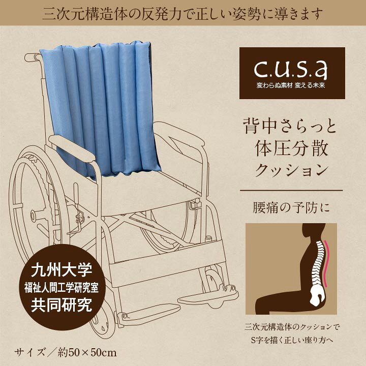 楽天市場】洗える 体圧分散 シート クッション 車いす 介護 約40×40cm 