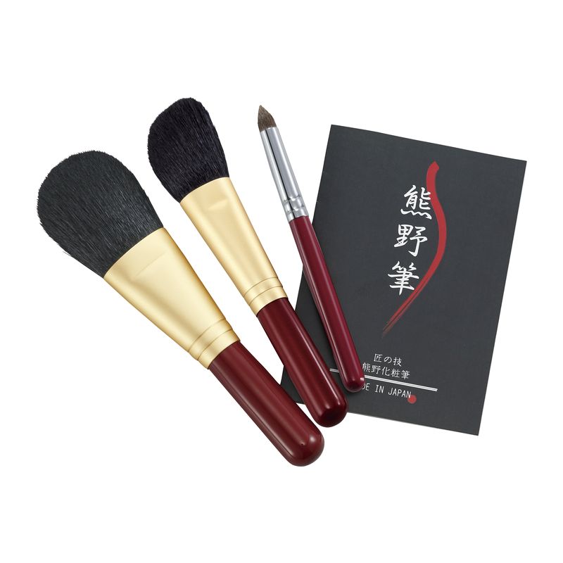 熊野化粧筆 セール特別価格 当店一番人気 セット 筆の心 KFi-R80FHE