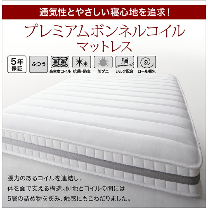 楽天市場】ローベッド フロアベッド クイーン マットレス付き ヘッド 