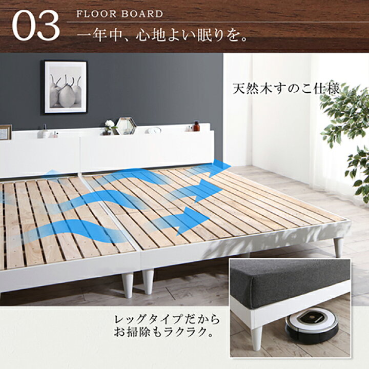楽天市場】【送料無料】 ベッド ダブル ダブルベッド ベット ベッド 