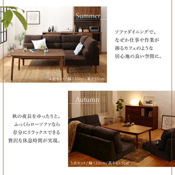 楽天市場】送料無料 高さ調節可能 ハイバックこたつソファダイニング 