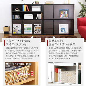 送料無料フラップ扉ディスプレイラック【2個セット】2列2段扉付フラップチェストフラップラックラックディスプレイ棚書棚本収納チェスト本棚魅せる収納リビング収納木製モダンシンプル北欧白ホワイトナチュラルダークブラウンCDラックDVDラック