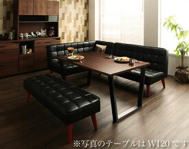 【送料無料】 ダイニング レザー ソファ セット (食卓テーブル 幅150cm+ソファ1脚+左アームソファ1脚+ベンチ1脚) 4点セット 西海岸 ヴィンテージスタイル リビングダイニングセット CISCO シスコ ソファダイニング ソファ ソファー 食卓セット 椅子 イス いす ソファチェア