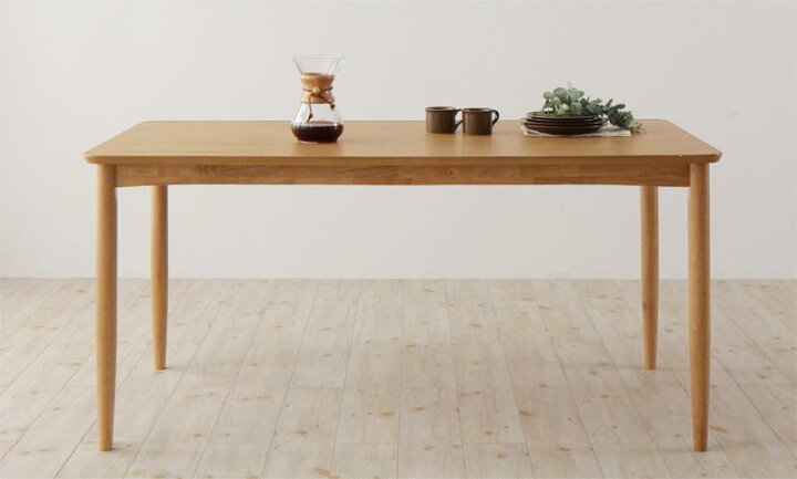 楽天市場】ダイニングテーブル 単品 幅150cm 天然木 オーク材 北欧 