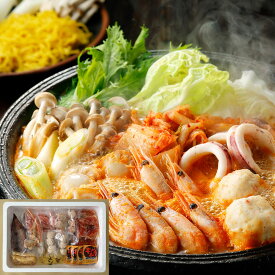 北海道 海鮮キムチ鍋 Dセット (白菜キムチ300g、各種具材)