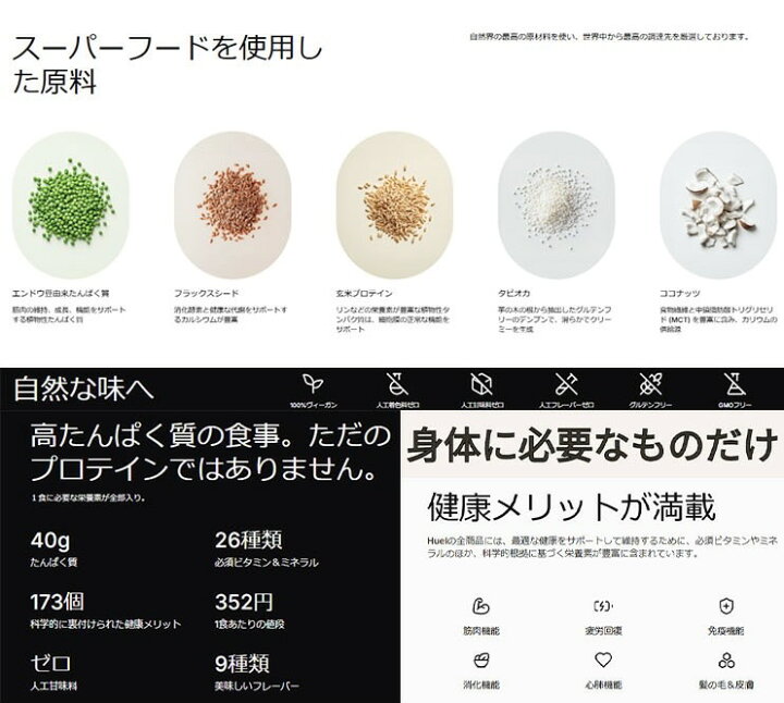 楽天市場】【選べる味！】 HUEL 完全栄養食 Black Edition 大容量 1.5 