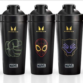 【選べる3種】 マイプロテイン マーベル コラボ スパイダーマン ブラックパンサー ハルク シェイカー Myprotein