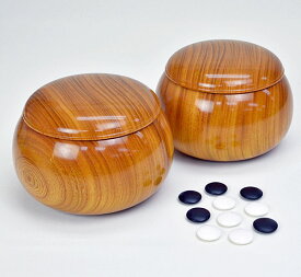碁石 日向特製蛤碁石 33号 実用 (厚み9.2mm) ※木製欅碁笥付き