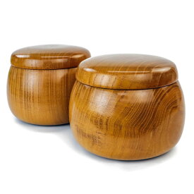 囲碁 木製碁笥 美栄作 本桑 立形 特大 ※蛤碁石36号まで収納可能