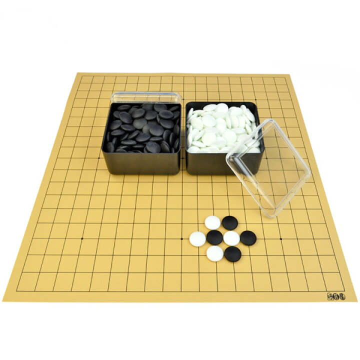 楽天市場】囲碁セット 将碁屋マット19路囲碁盤セット(ガラス碁石桜 