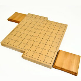 将棋盤　新桂1寸スライド卓上将棋盤(新桂駒台付き) 将棋盤サイズ33cm×36cm×厚み約3cm