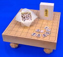 将棋セット 本桂2寸足付将棋盤セット(木製将棋駒アオカ押し駒)